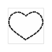 Tampons Encreurs Timbre d'illustration en forme de coeur de chaîne (Impression)