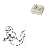 Tampons Encreurs Timbre d'illustration fantôme volant (Tamponné)