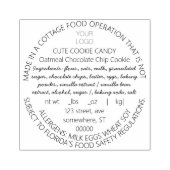 Tampons Encreurs Timbre d'ingrédients personnalisables (Impression)