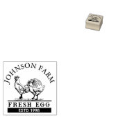 Tampons Encreurs timbre d'oeuf de poulet personnalisé (Tamponné)