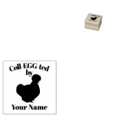 Tampons Encreurs Timbre d'Oeuf personnalisable Silkie Bantam (Tamponné)