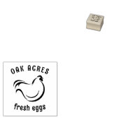 Tampons Encreurs Timbre d'oeuf super moderne monogramme de poulet (Tamponné)