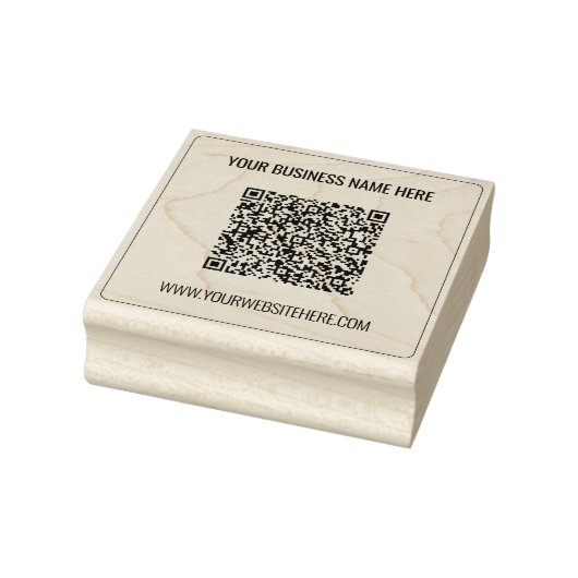 Tampons Encreurs Timbre du site Web du nom de l'analyse de code QR (Tampon)