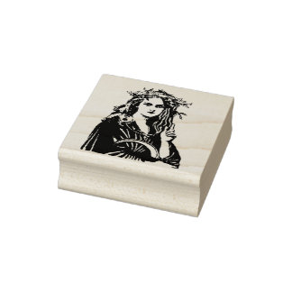 Tampons Encreurs Timbre en bois de Druidess