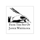 Tampons Encreurs Timbre en bois de l'écrivain personnalisé (Impression)