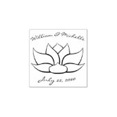 Tampons Encreurs Timbre en bois de Lotus exquis (Impression)