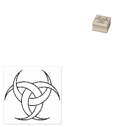 Tampons Encreurs Timbre en bois de Triple Lune (Tamponné)