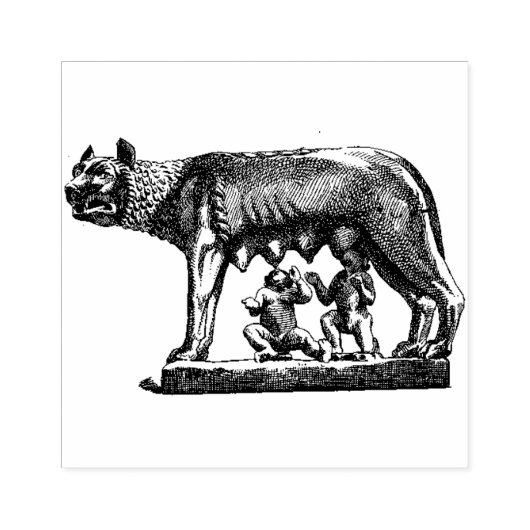 Tampons Encreurs Timbre en bois Lupa Capitolina (Impression)