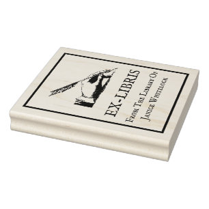 Tampons Encreurs Timbre En Bois Personnalisé Ex-Bibliothèques