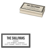 Tampons Encreurs Timbre en bois personnalisé moderne (Tamponné)