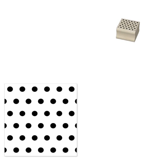Tampons Encreurs Timbre en bois Pointe Polka (gris foncé et rose do (Tamponné)