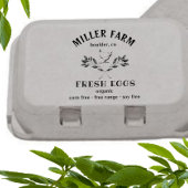 Tampons Encreurs timbre en boîte d'oeuf de la branche de la poule h