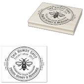 Tampons Encreurs Timbre en caoutchouc à deux lignes (Tamponné)