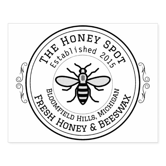 Tampons Encreurs Timbre en caoutchouc à deux lignes (Impression)