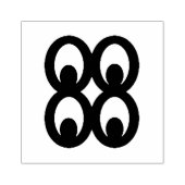 Tampons Encreurs Timbre en caoutchouc Adinkra en bois (Connaissance (Impression)