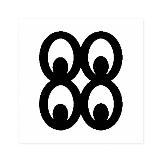 Tampons Encreurs Timbre en caoutchouc Adinkra en bois (Connaissance (Impression)
