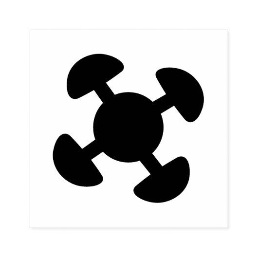 Tampons Encreurs Timbre en caoutchouc Adinkra en bois (Unité) (Impression)