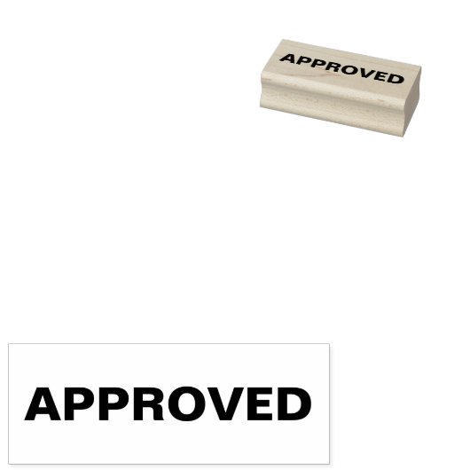 Tampons Encreurs Timbre en caoutchouc approuvé, estampille approuvé (Tamponné)