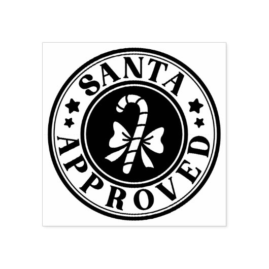 Tampons Encreurs Timbre en caoutchouc approuvé par père Noël (Impression)