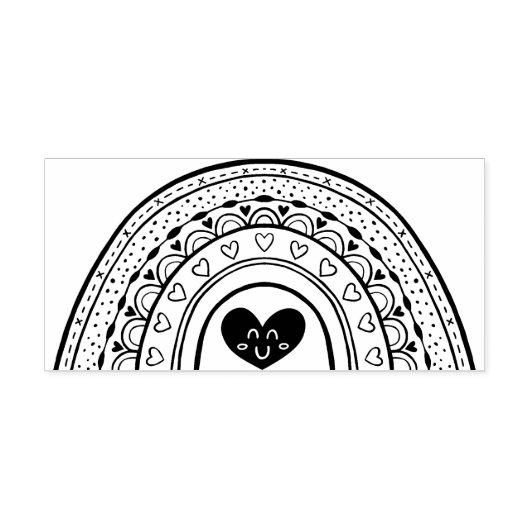 Tampons Encreurs Timbre en caoutchouc arc-en-ciel (Impression)