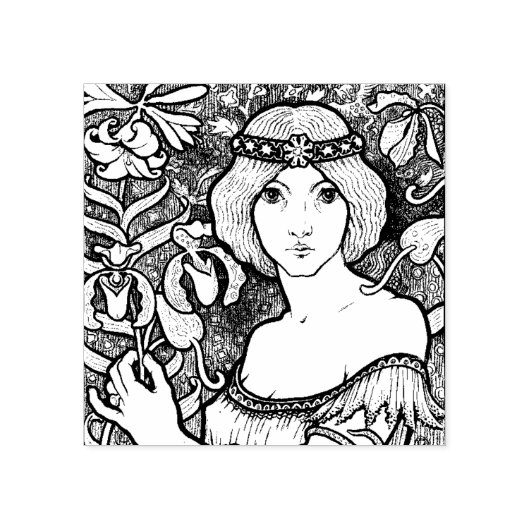 Tampons Encreurs Timbre en caoutchouc Art Nouveau (Impression)