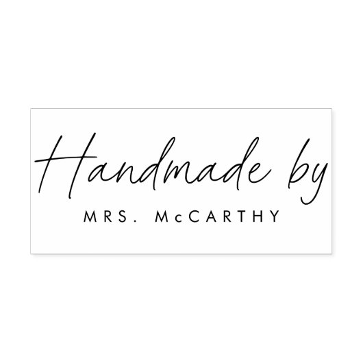 Tampons Encreurs Timbre en caoutchouc "artisanal par" - Écriture ma (Impression)