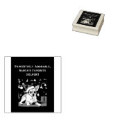 Tampons Encreurs Timbre en caoutchouc avec Chihuahua dans Santa hat (Tamponné)