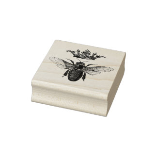 Tampons Encreurs Timbre en caoutchouc avec l'abeille de la reine vi