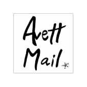 Tampons Encreurs Timbre en caoutchouc "Avett Mail", d'inspiration S (Impression)