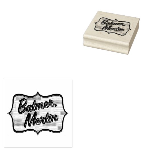 Tampons Encreurs Timbre en caoutchouc Balmer Merlin (Tamponné)