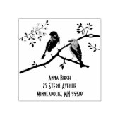 Tampons Encreurs Timbre en caoutchouc Bluebirds (Impression)