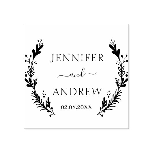 Tampons Encreurs Timbre en caoutchouc botanique du logo (Impression)