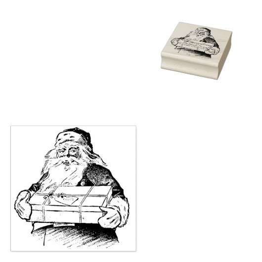 Tampons Encreurs Timbre en caoutchouc cadeau de Noël Père Noël vint (Tamponné)