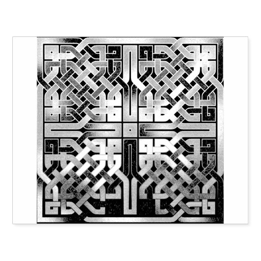 Tampons Encreurs Timbre en caoutchouc Carré de noeud celtique (Impression)