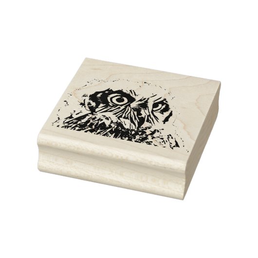 Tampons Encreurs Timbre en caoutchouc - Chouette tachée (Tampon)