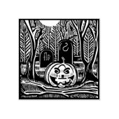 Tampons Encreurs Timbre en caoutchouc Citrouille Halloween (Impression)