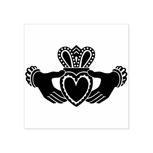 Tampons Encreurs Timbre en caoutchouc Claddagh (Impression)