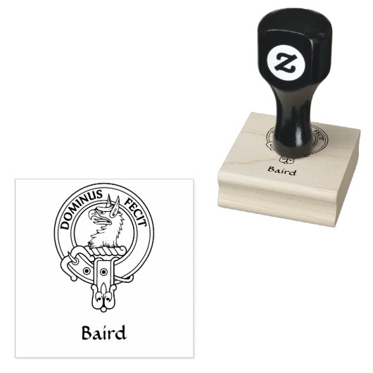 Tampons Encreurs Timbre en caoutchouc Clan Baird Crest (Tamponné)