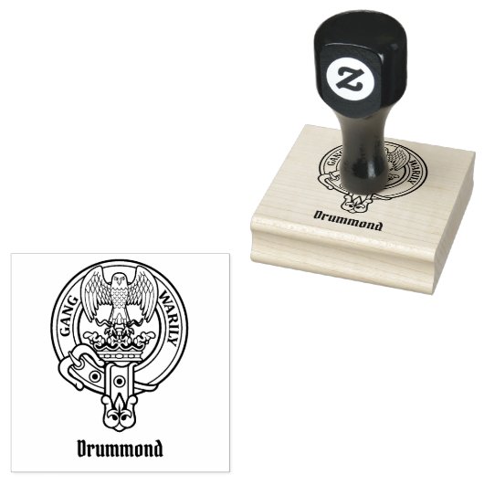 Tampons Encreurs Timbre en caoutchouc Clan Drummond Crest (Tamponné)