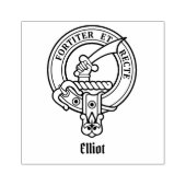 Tampons Encreurs Timbre en caoutchouc Clan Elliot Crest (Impression)