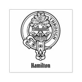 Tampons Encreurs Timbre en caoutchouc Clan Hamilton Crest (Impression)