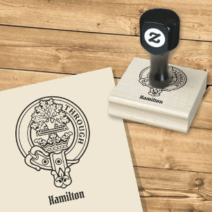 Tampons Encreurs Timbre en caoutchouc Clan Hamilton Crest