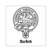 Tampons Encreurs Timbre en caoutchouc Clan MacBeth Crest (Impression)