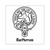 Tampons Encreurs Timbre en caoutchouc Clan MacPherson Crest (Impression)
