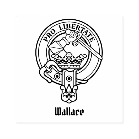 Tampons Encreurs Timbre en caoutchouc Clan Wallace Crest (Impression)