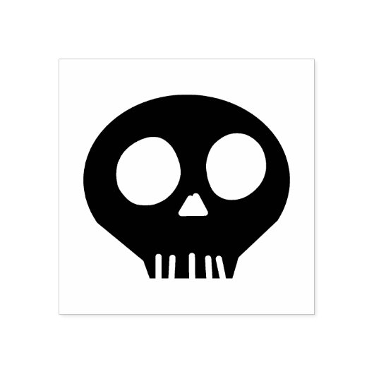 Tampons Encreurs Timbre en caoutchouc crâne éffrayant (Impression)