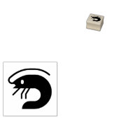 Tampons Encreurs Timbre en caoutchouc "crevettes" (Tamponné)