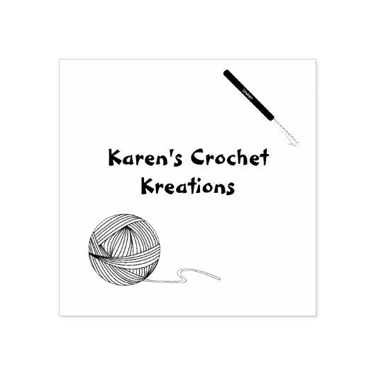 Tampons Encreurs Timbre en caoutchouc Crochet personnalisé (Impression)