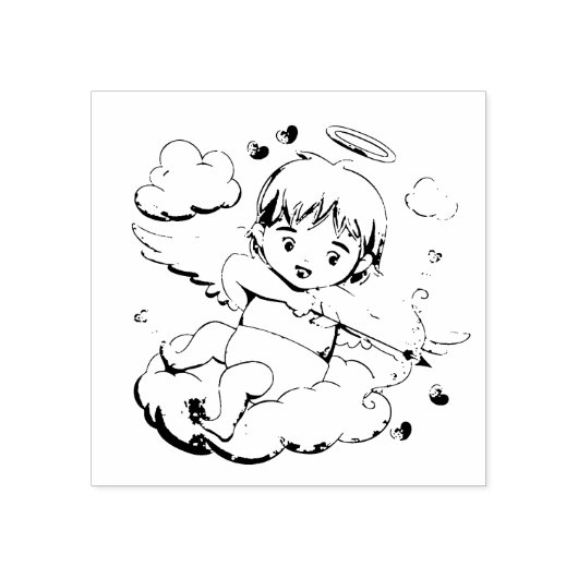 Tampons Encreurs Timbre en caoutchouc cupide (Impression)