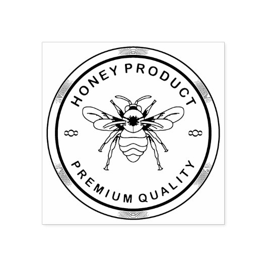 Tampons Encreurs Timbre en caoutchouc d'abeille (Impression)